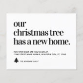 予算引っ越しましたクリスマスツリー新しいホームムービング (正面)