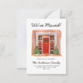 予算引っ越しましたドアナツクラッカーホリデームービング ノートカード (正面)