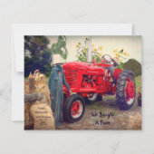 予算引っ越しましたファームトラクターレッドカントリー素朴 (正面)
