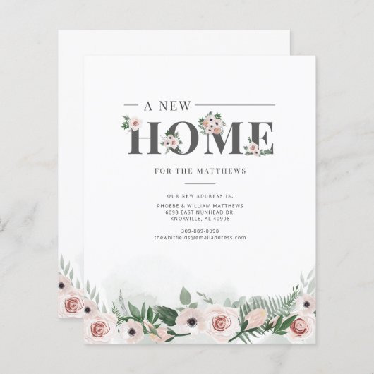 予算引っ越しましたフローラの移動発表 (正面/裏面)