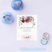 予算引っ越しましたフローラの移動発表 チラシ (シングル)