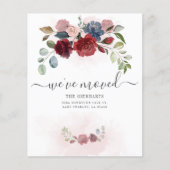 予算引っ越しましたフローラの移動発表 チラシ (正面)