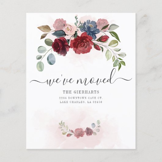 予算引っ越しましたフローラの移動発表 チラシ (正面)