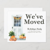 予算引っ越しましたホワイトドアパンプキン秋移動 (正面/裏面)