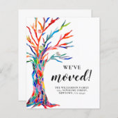 予算引っ越しましたモダンの動きのお知らせ (正面/裏面)