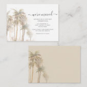 予算引っ越しましたヤシの木の動きのお知らせ ノートカード (正面/裏面)