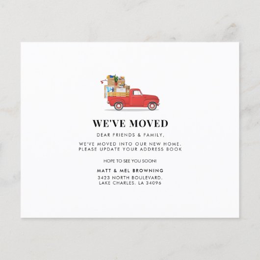 予算引っ越しましたレッドトラック新規所在地 (裏面)