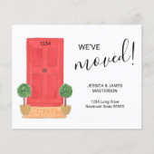 予算引っ越しましたレッドドアの発表カード (正面)