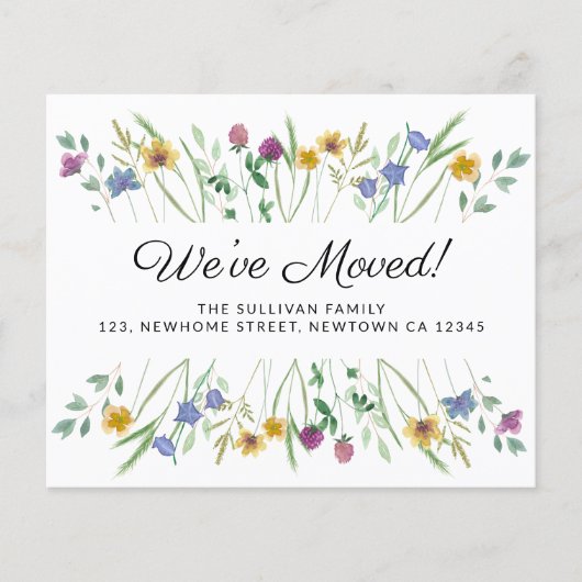 予算引っ越しましたワイルドフラワーの動きのお知らせ (正面)