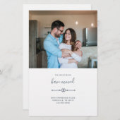 予算引っ越しました写真の移動アナウンスカード (正面/裏面)