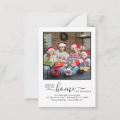 予算引っ越しました写真ニューホームホリデームービング ノートカード (正面)