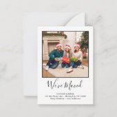 予算引っ越しました写真レッドプライド休日の移動 ノートカード (正面)