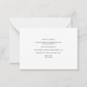 予算引っ越しました写真発表葉書 ノートカード (裏面)