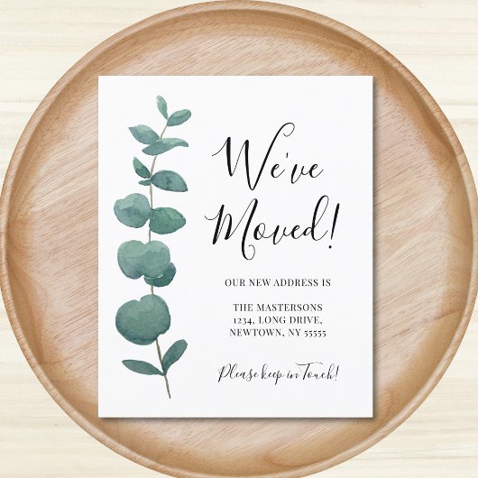 予算引っ越しました変更住所ユーカリ