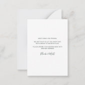 予算引っ越しました家族の写真モダン移動 ノートカード (裏面)