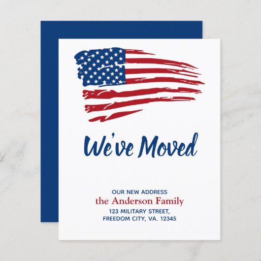 予算引っ越しました愛国的なアメリカ国旗の移動 (正面/裏面)