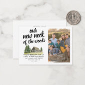 予算引っ越しました新しいネックウッズ写真の移動 ノートカード (正面/裏面インサイチュ)