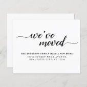 予算引っ越しました新しいホームの引越し案内 (正面/裏面)