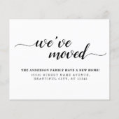 予算引っ越しました新しいホームの引越し案内 (正面)