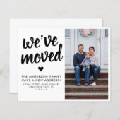 予算引っ越しました新しい住所フォトムービングカード (正面/裏面)