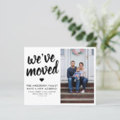 予算引っ越しました新しい住所フォトムービングカード (スタンド正面)