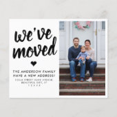 予算引っ越しました新しい住所フォトムービングカード (正面)