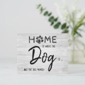 予算引っ越しました新しい住所ペットドッグ移動カード (スタンド正面)