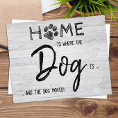 予算引っ越しました新しい住所ペットドッグ移動カード