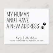 予算引っ越しました新住所ペット引越はがき (正面)