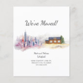 予算引っ越しました水の色の移動のお知らせ (正面)