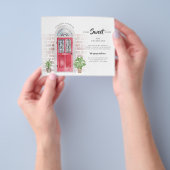 予算引っ越しました水の色の移動のお知らせ チラシ (手)