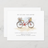 予算引っ越しました自転車の移動告知 (正面/裏面)