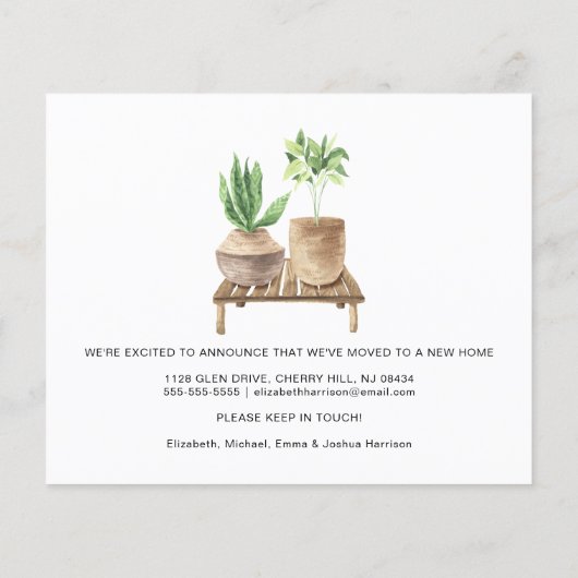 予算引っ越しましたBoho Plantsの動きのお知らせ (裏面)