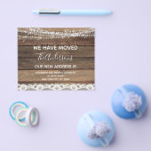 予算引越アナウンスファームハウス素朴ウッド チラシ (シングル)