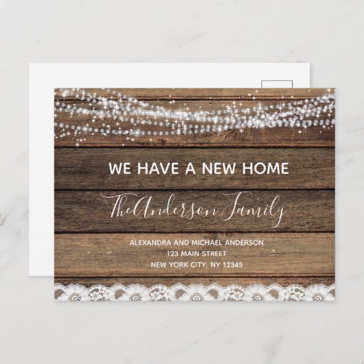 予算引越素朴発表ファームハウスウッドP ポストカード (正面/裏面)