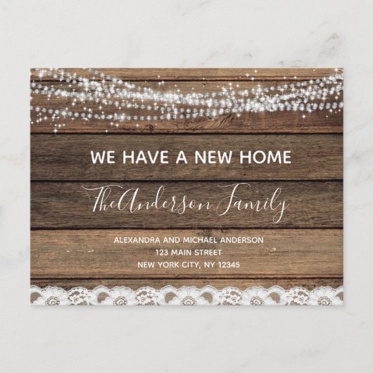 予算引越素朴発表ファームハウスウッドP ポストカード (正面)