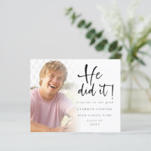 予算彼はそれを撮影した卒業発表