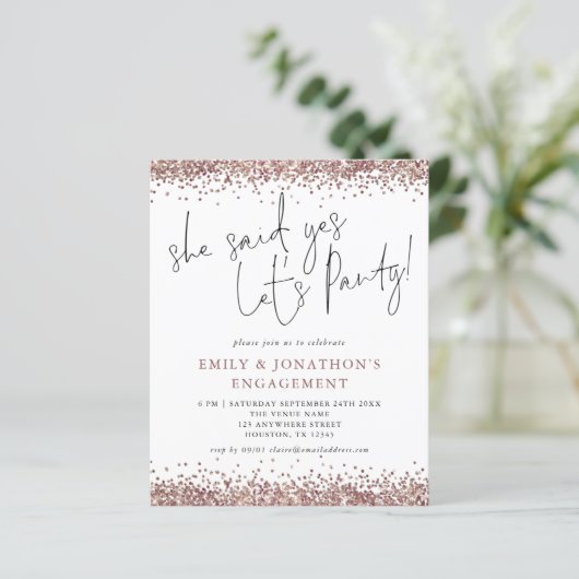 予算彼女が言ったYesバラ金ゴールドグリッター婚約 (スタンド正面)