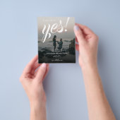 予算彼女が言ったYesモダン婚約パーティ チラシ (手)