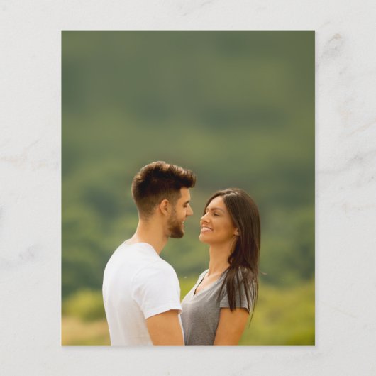 予算彼女が述べたYes婚約パーティ招待状 (裏面)