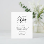 予算彼女が述べたYes婚約パーティ招待状 (スタンド正面)