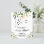 予算彼女が述べたYes婚約パーティ招待状 (スタンド正面)