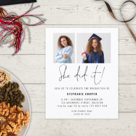 予算彼女はそれを行った2 Photo 2024 Gradパーティー招待状