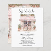 予算彼女はウィーパリテーマカフェブライダルシャワー (正面/裏面)