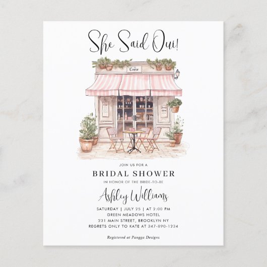 予算彼女はウィーパリテーマカフェブライダルシャワー (正面)