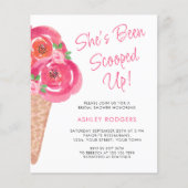 予算彼女はスクープされたブライダルシャワー招待状 (正面)