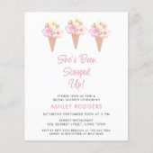 予算彼女はスクープされたブライダルシャワー招待状 (正面)