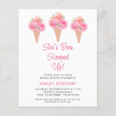 予算彼女はスクープされたブライダルシャワー招待状 (正面)