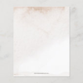 予算彼女は市場ブライダルシャワー招待状 (裏面)