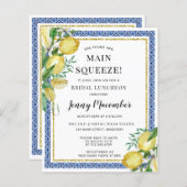 予算彼女は彼女のメイン絞りレモン招待状を見つけた (正面/裏面)